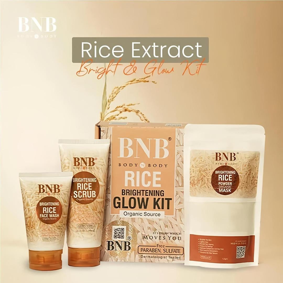 BNB rice Brightening glow kit