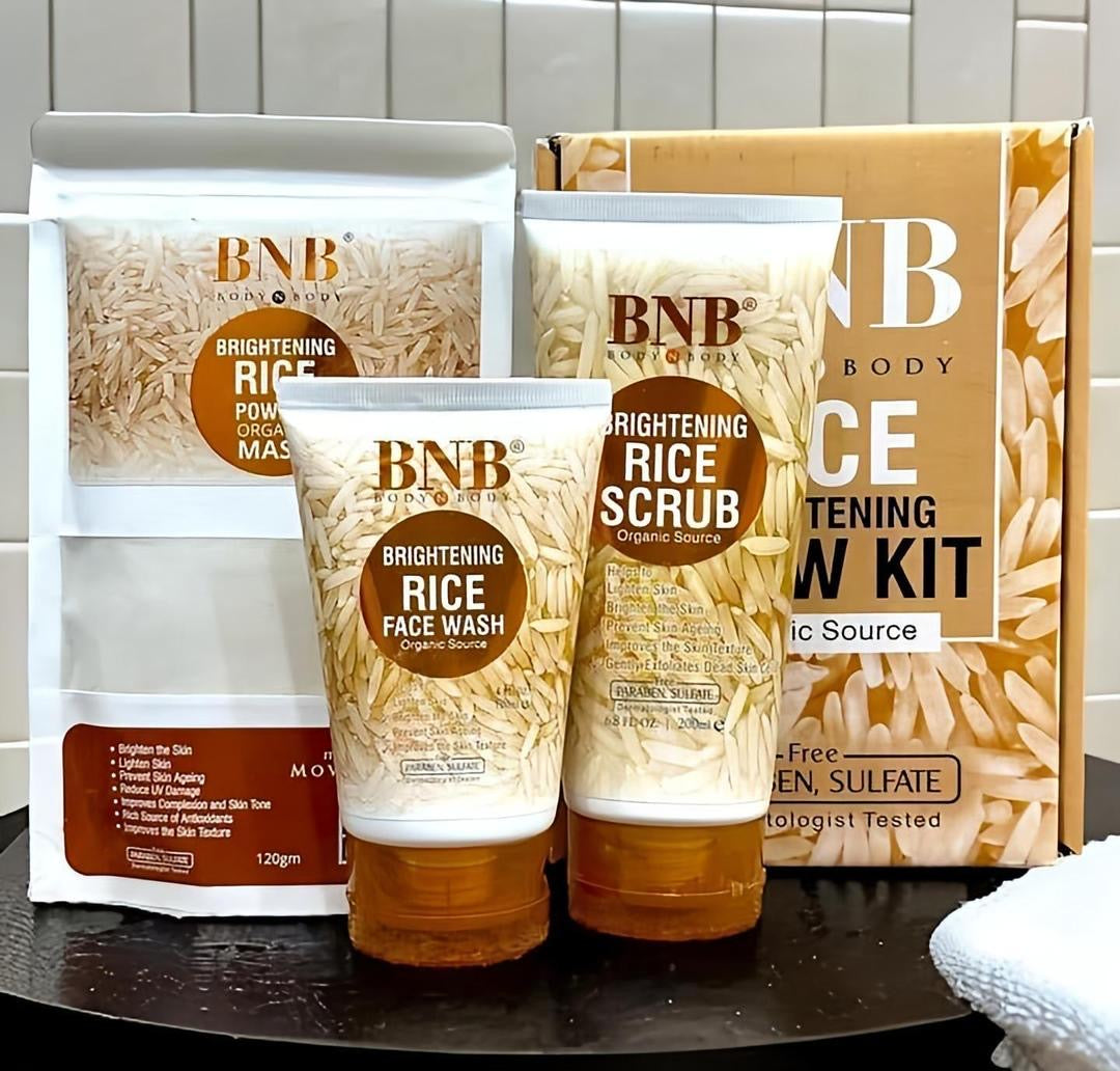 BNB rice Brightening glow kit